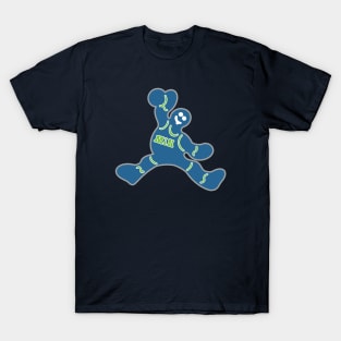 Jumping Minnesota Timberwolves Gingerbread Man T-Shirt